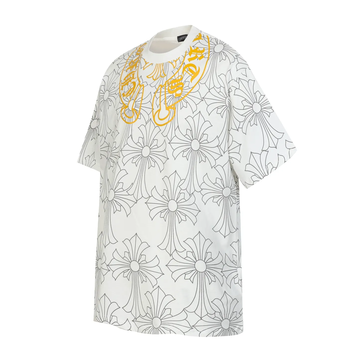 P170 Chrome Hearts CH Chrome Hearts Dark Pattern Color Horseshoe Sanskrit Short Sleeve T-shirt Uses direct injection imported machine printing Hardware and accessories are all milled and customized Correctly configured Black 2025 Chrome Hearts genuine packaging 260 grams of custom-dyed double yarn cotton Large version Loose and stylish Differentiated from low version slim and long version The upper body stretches the hips 100% commitment: top quality Do not make fast food The highest version on the market Top quality - different from the ordinary versions on the market If you care about quality, you should also respect the price. Absolutely 0 after-sales service and 0 return rate so far. It’s hard not to love the style - 260g double yarn cotton custom dyed fabric - Correct high-density main mark, washed tag, hand-sewn